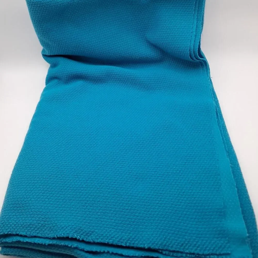Teal Blue Soft Polyester Apparel Fabric for Sewing Quilting Crafts Knit Blend